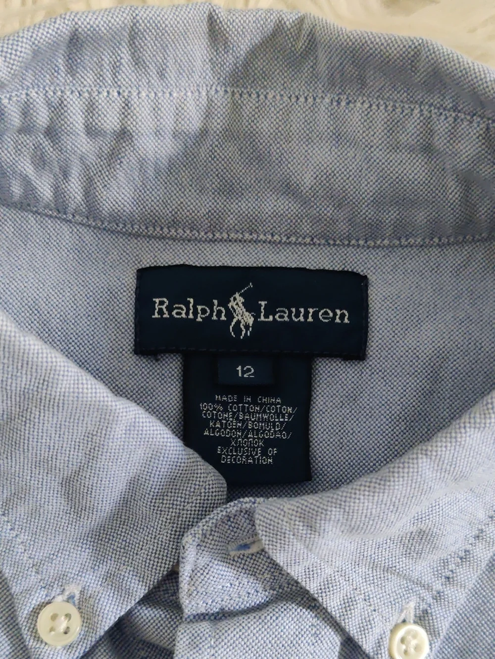 Ralph Lauren Oxford Cotton Button Down Shirt